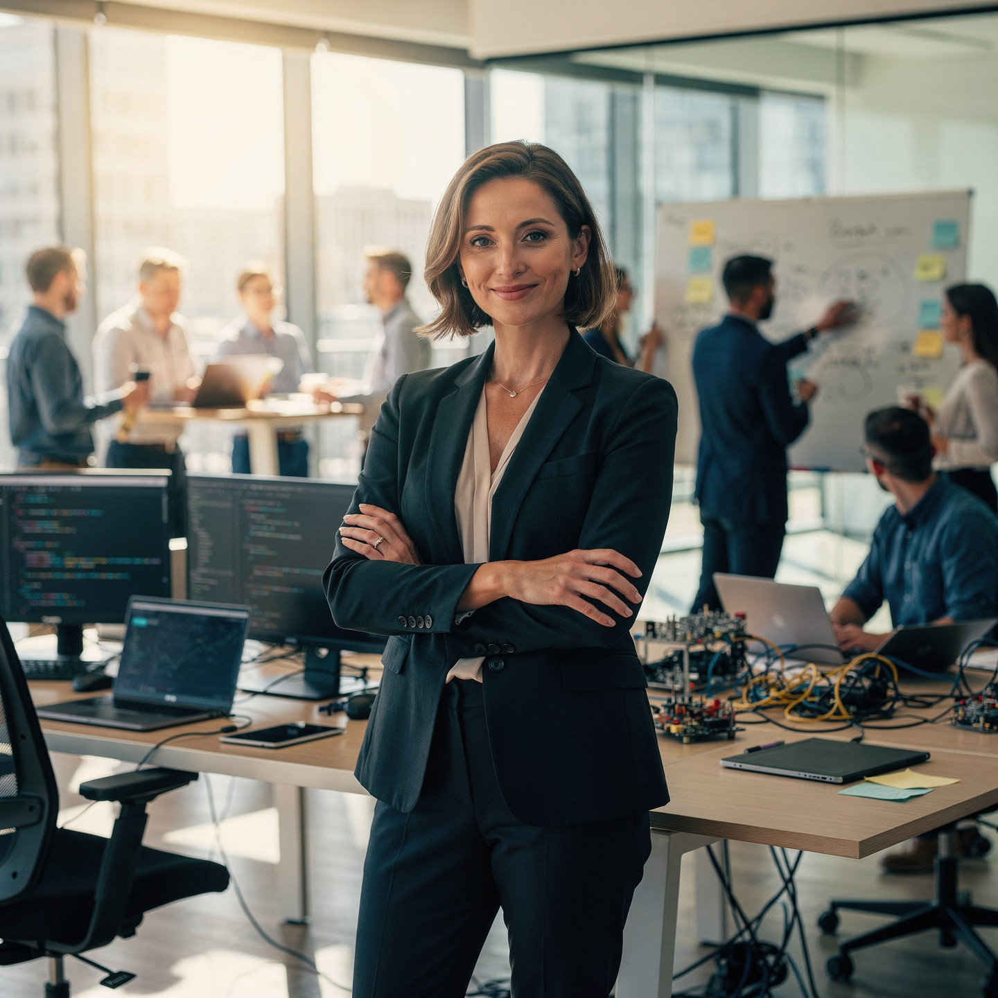 Revenue leader in a working operations room